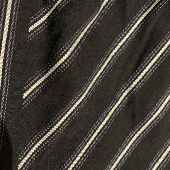 VEUC/like new Ricki’s Button Up Blouse-Black with Grey & Silver Stripes- size 10 - Picture 8 of 16